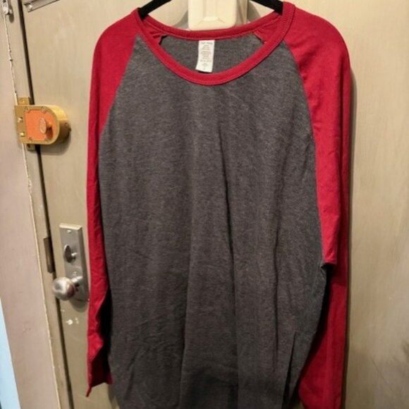 Retro Crew Neck Baseball Shirt, Dynamic Cotton Raglan T Shirt - Picture 10 of 16